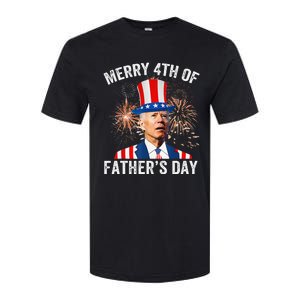 Joe Biden Merry 4th Of Father's Day Funny 4th Of July Softstyle CVC T-Shirt