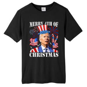 Joe Biden Merry 4th Of Christmas Firework Tall Fusion ChromaSoft Performance T-Shirt