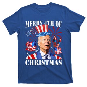 Joe Biden Merry 4th Of Christmas Firework T-Shirt