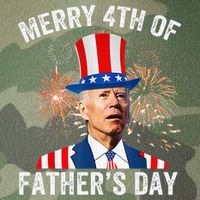 Joe Biden Merry 4th Of Father's Day Funny 4th Of July Legacy Tie Dye Trucker Hat