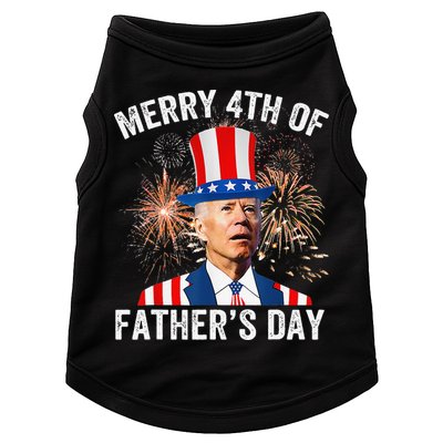 Joe Biden Merry 4th Of Father's Day Funny 4th Of July Doggie Tank