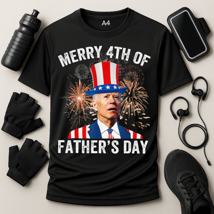 Joe Biden Merry 4th Of Father's Day Funny 4th Of July Performance Shirt