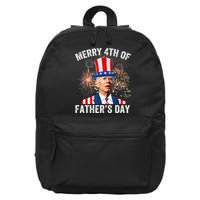 Joe Biden Merry 4th Of Father's Day Funny 4th Of July 16 in Basic Backpack