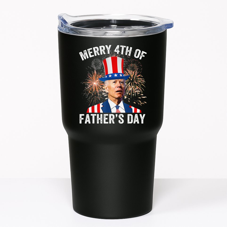 Joe Biden Merry 4th Of Father's Day Funny 4th Of July Tumbler