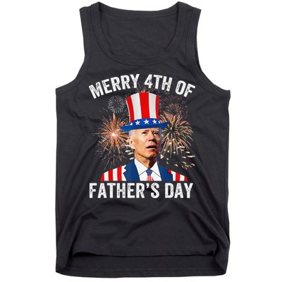 Joe Biden Merry 4th Of Father's Day Funny 4th Of July Tank Top