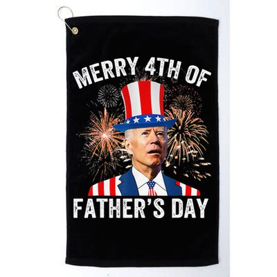 Joe Biden Merry 4th Of Father's Day Funny 4th Of July Golf Towel