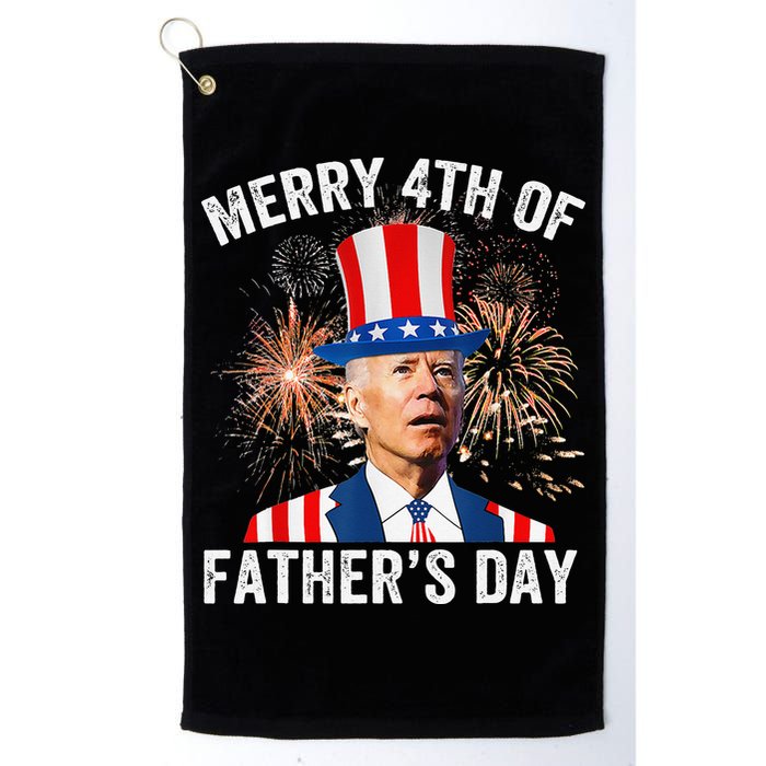 Joe Biden Merry 4th Of Father's Day Funny 4th Of July Golf Towel
