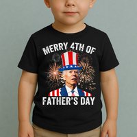 Joe Biden Merry 4th Of Father's Day Funny 4th Of July Toddler T-Shirt