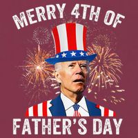 Joe Biden Merry 4th Of Father's Day Funny 4th Of July 16oz Travel Tumbler