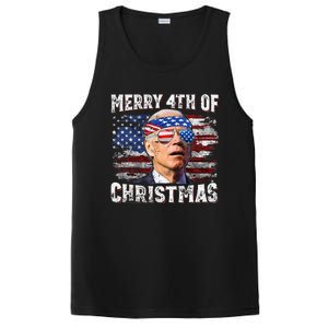 Joe Biden Merry 4th Of Christmas Funny 4th Of July PosiCharge Competitor Tank