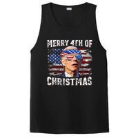 Joe Biden Merry 4th Of Christmas Funny 4th Of July PosiCharge Competitor Tank