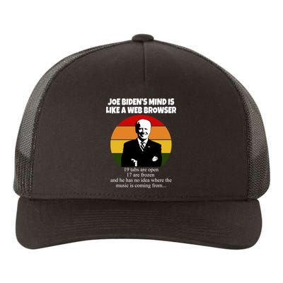 Joe Biden's Mind Is Like A Web Browser Yupoong Adult 5-Panel Trucker Hat
