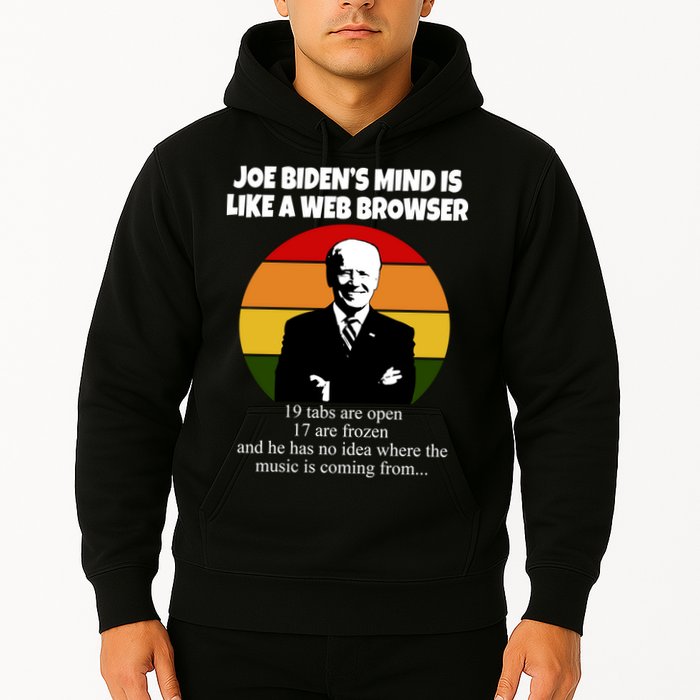 Joe Biden's Mind Is Like A Web Browser Hoodie