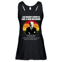 Joe Biden's Mind Is Like A Web Browser Ladies Essential Flowy Tank