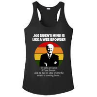 Joe Biden's Mind Is Like A Web Browser Ladies PosiCharge Competitor Racerback Tank