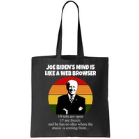 Joe Biden's Mind Is Like A Web Browser Bag