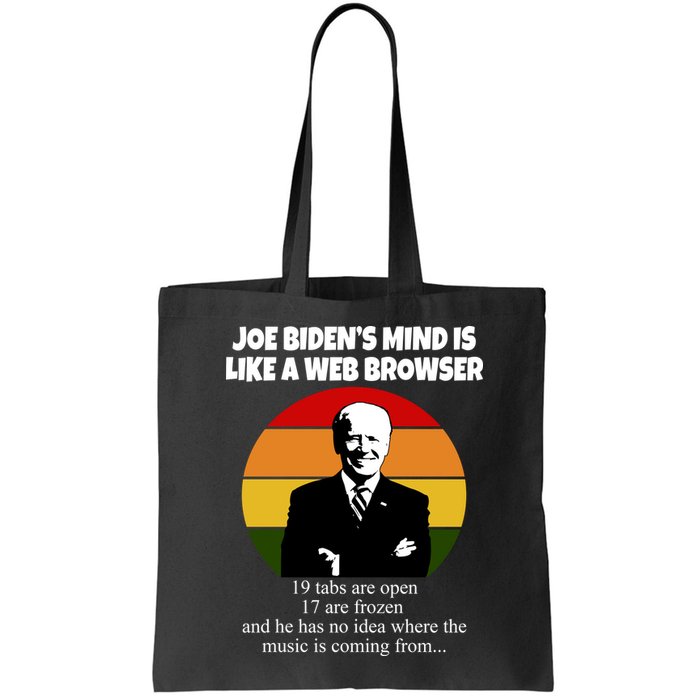 Joe Biden's Mind Is Like A Web Browser Bag