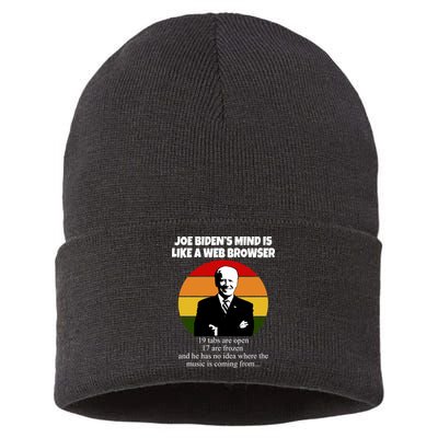 Joe Biden's Mind Is Like A Web Browser Sustainable Knit Beanie