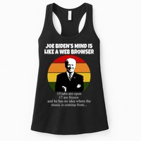 Joe Biden's Mind Is Like A Web Browser Womens Tank Top