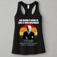 Joe Biden's Mind Is Like A Web Browser Womens Tank Top