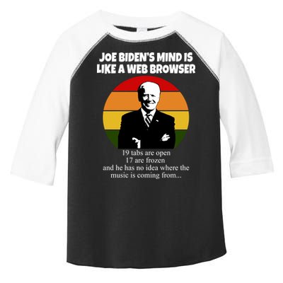 Joe Biden's Mind Is Like A Web Browser Toddler Fine Jersey T-Shirt