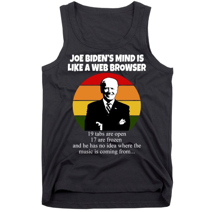 Joe Biden's Mind Is Like A Web Browser Tank Top