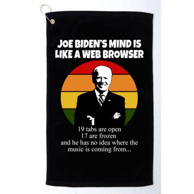 Joe Biden's Mind Is Like A Web Browser Golf Towel