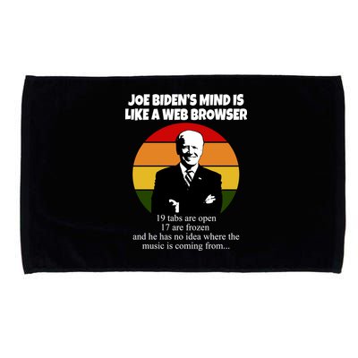 Joe Biden's Mind Is Like A Web Browser Microfiber Hand Towel