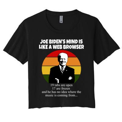 Joe Biden's Mind Is Like A Web Browser Crop Top