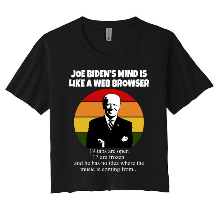 Joe Biden's Mind Is Like A Web Browser Crop Top
