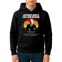 Joe Biden's Mind Is Like A Web Browser Kids Hoodie