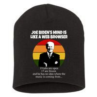 Joe Biden's Mind Is Like A Web Browser Short Acrylic Beanie