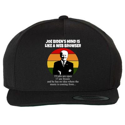 Joe Biden's Mind Is Like A Web Browser Wool Snapback Cap