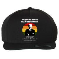 Joe Biden's Mind Is Like A Web Browser Wool Snapback Cap