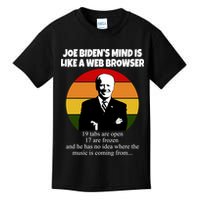 Joe Biden's Mind Is Like A Web Browser Kids T-Shirt