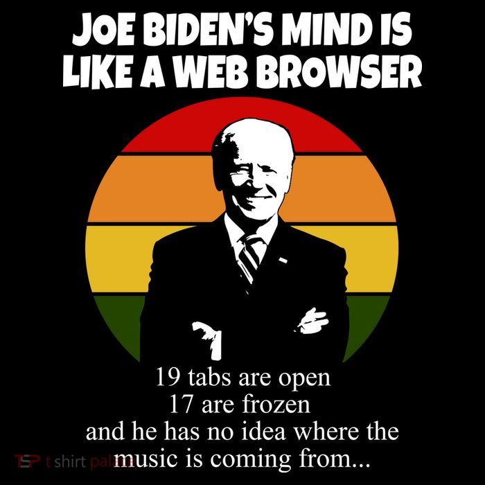 Joe Biden's Mind Is Like A Web Browser Zip Tote Bag