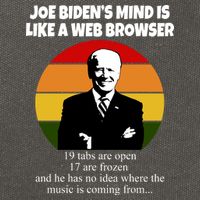 Joe Biden's Mind Is Like A Web Browser Cotton Canvas Backpack