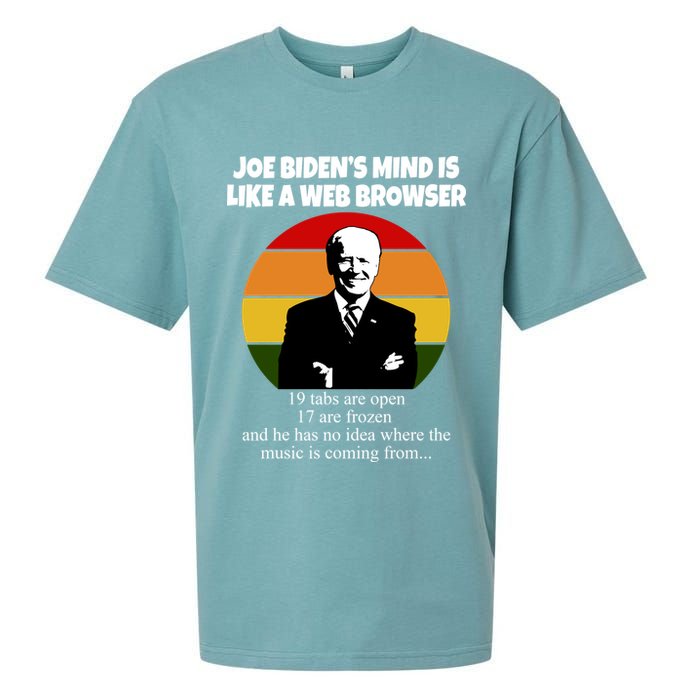 Joe Biden's Mind Is Like A Web Browser Sueded Cloud Jersey T-Shirt