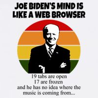 Joe Biden's Mind Is Like A Web Browser Garment-Dyed Sweatshirt