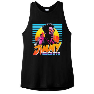 Jimmy Buckets Miami Outrun Ladies PosiCharge Tri-Blend Wicking Tank