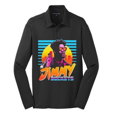 Jimmy Buckets Miami Outrun Silk Touch Performance Long Sleeve Polo