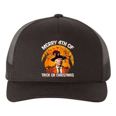 Joe Biden Merry 4th Of Halloween Trick Or Treat Christmas Yupoong Adult 5-Panel Trucker Hat