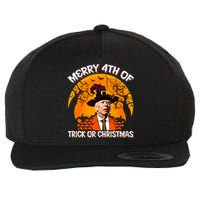 Joe Biden Merry 4th Of Halloween Trick Or Treat Christmas Wool Snapback Cap