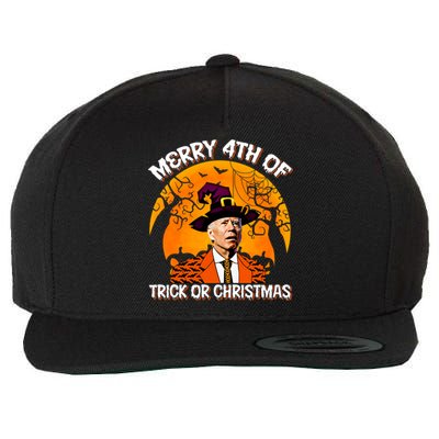 Joe Biden Merry 4th Of Halloween Trick Or Treat Christmas Wool Snapback Cap