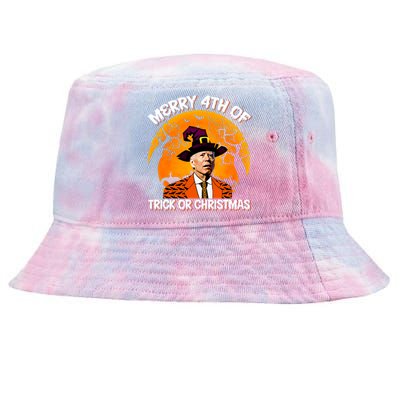 Joe Biden Merry 4th Of Halloween Trick Or Treat Christmas Tie-Dyed Bucket Hat