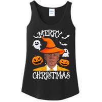 Joe Biden Merry Christmas Halloween Jokes Pumpkin Ghost Ladies Essential Tank