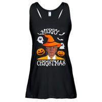 Joe Biden Merry Christmas Halloween Jokes Pumpkin Ghost Ladies Essential Flowy Tank