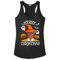 Joe Biden Merry Christmas Halloween Jokes Pumpkin Ghost Ladies PosiCharge Competitor Racerback Tank