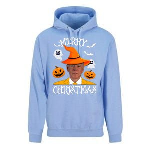 Joe Biden Merry Christmas Halloween Jokes Pumpkin Ghost Unisex Surf Hoodie