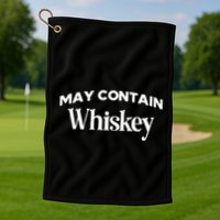 Johnny Bananas May Contain Whiskey Golf Towel